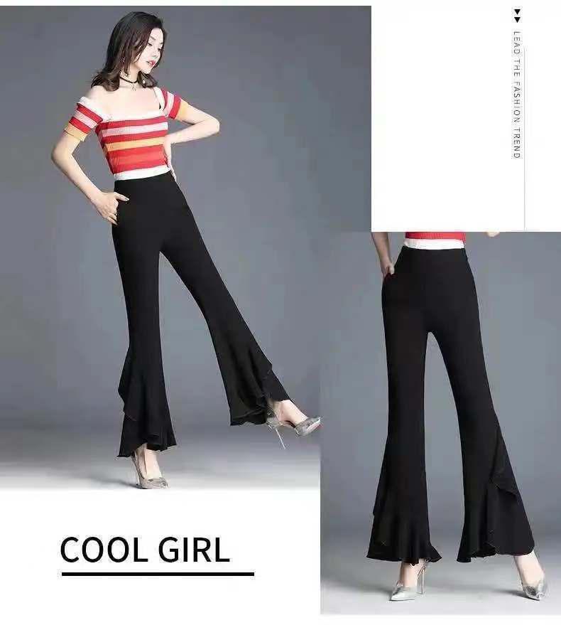 Sommer 2023 Damen High-Waist Chiffon Schlaghose – Schlankmachend, Stilvoll, Vielseitig, Weiter Beinschnitt
