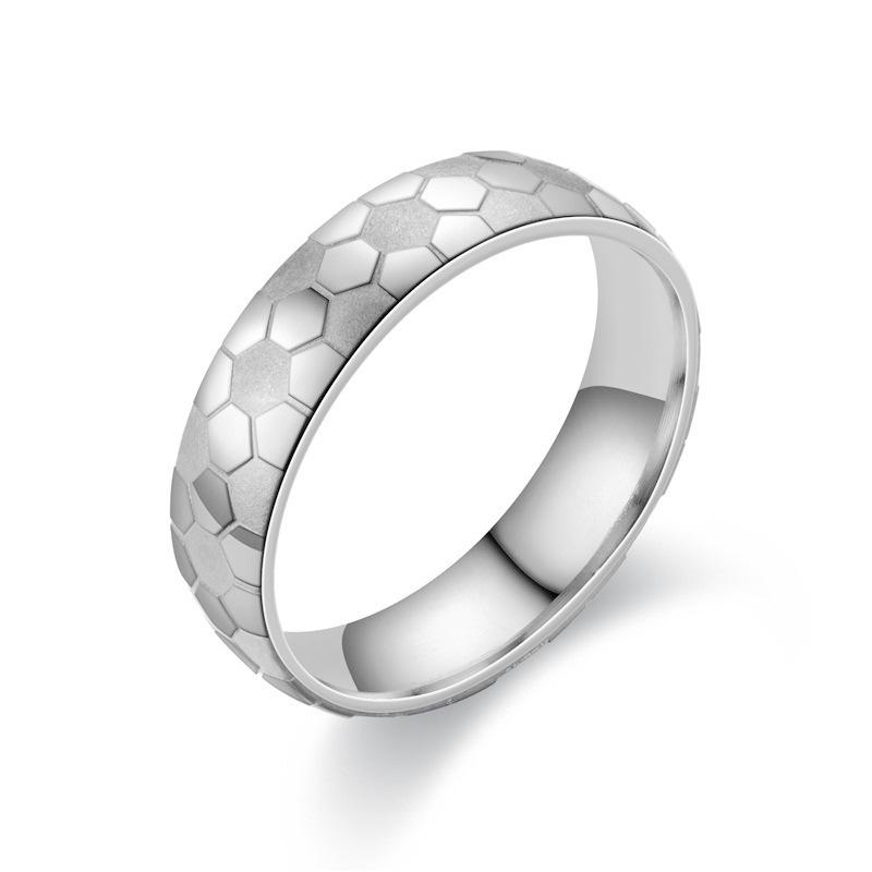 Neutral Wind, Football Titanium Steel Ring, Amazon World Cup Fan Ring Engravable LOGO