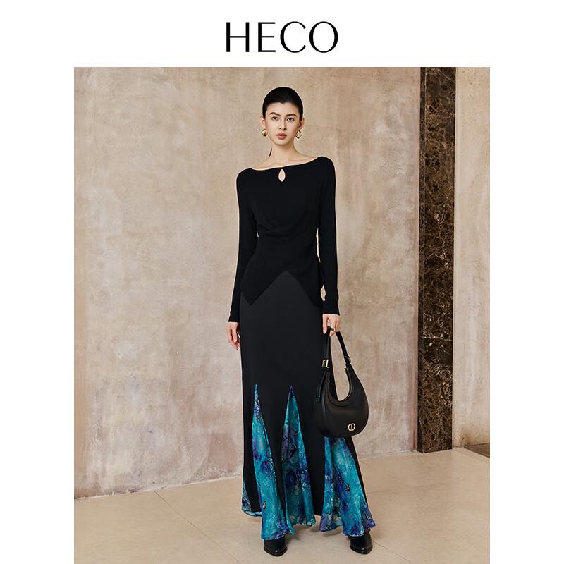 HECO Women's New Chinese Style Teardrop Neck Knit Top