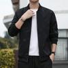 Spring and Autumn Jacket Men's 3D New Casual Solid Color Zipper Jacket Men's