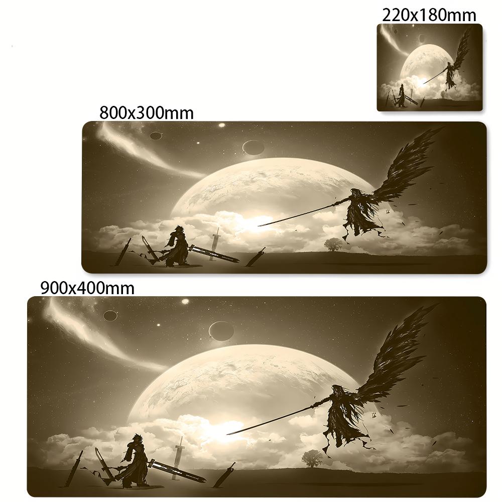 Gamer PC Laptop Desk Mat Final Fantasy XIV Endwalker Large Mouse Pad Computer Keyboard Mouse Mat Office Accessories Table Mats