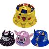 Sombrero de Pescador Pikachu para Niños con Estampado de Dibujos Animados Para Protección Solar y Estilo Azul