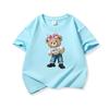 Girl Bear With Pink Bow Graphic Tee Kids Pure Cotton Crew Neck T Shirt Short Sleeve Muticolor Tops For Boys Girls Children