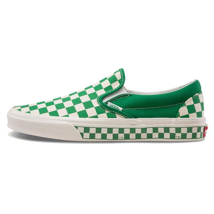 

Vans Classic Slip-On Nextor Checkerboard — мужские кроссовки Jolly Green белые VN0A38F7PVC