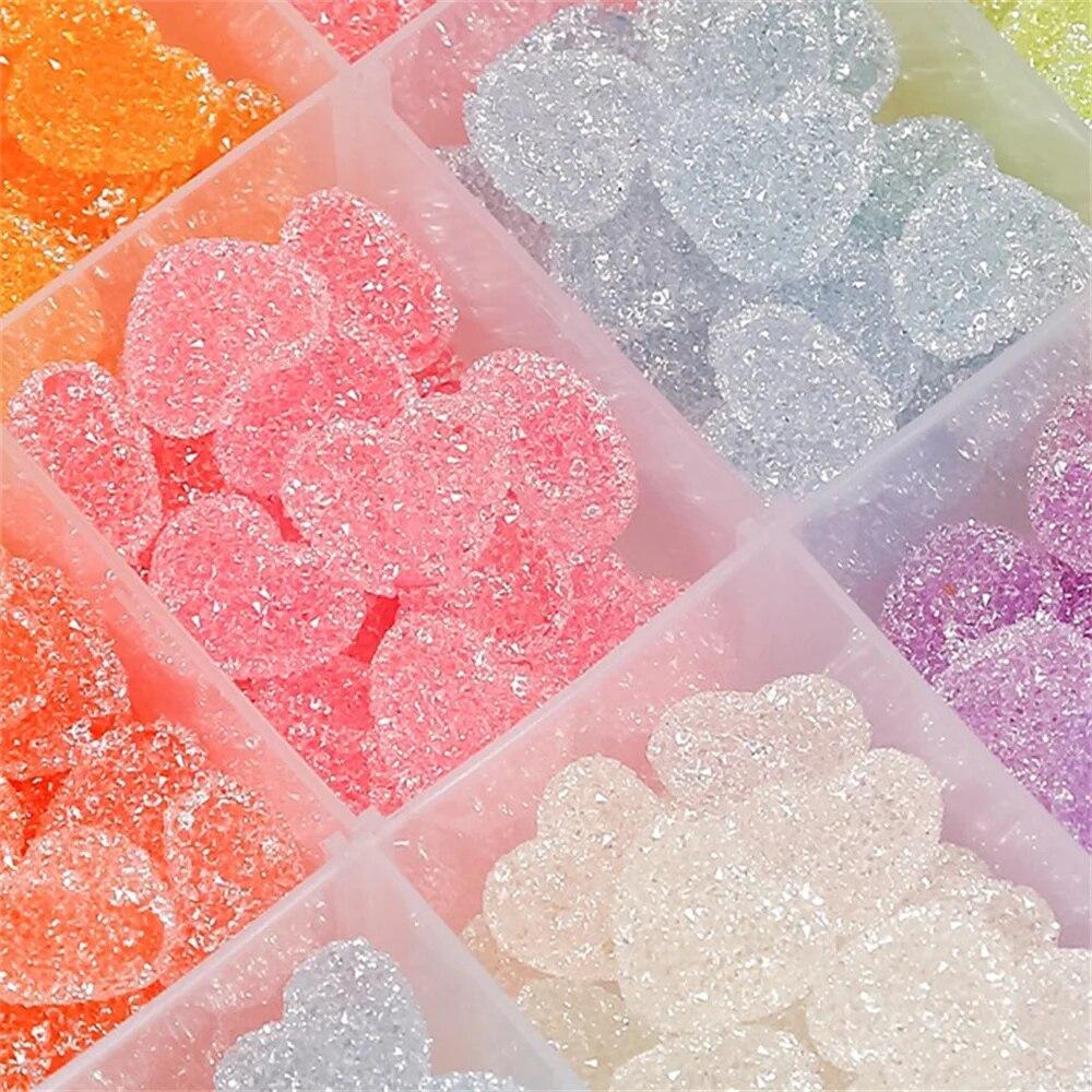 Godteri Sukker Gjør-det-selv-firkantede perler Rette hull-perler Håndlagde DIY-armbånd Smykketilbehør Fremstillingsmaterialer