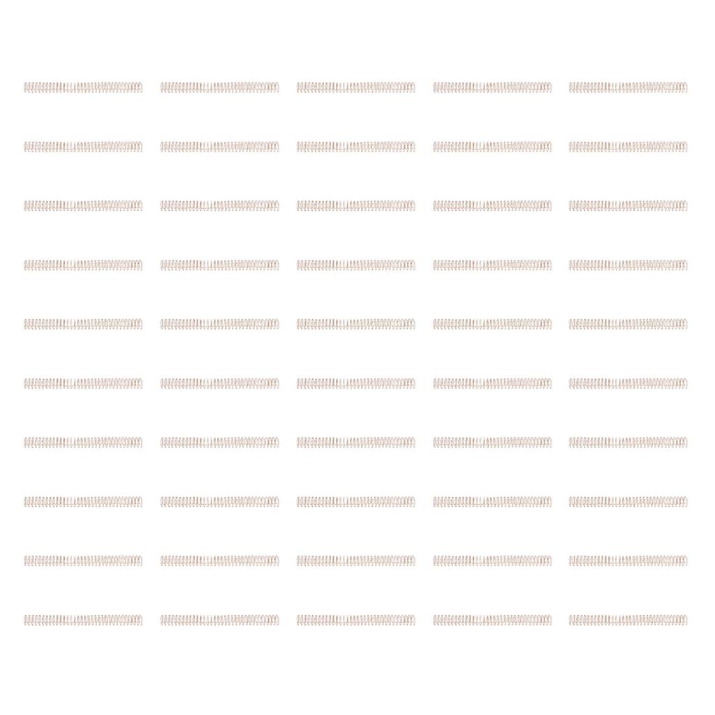 50 Stücke Spiralbindung Spulen Dia 19mm 3/4in 34 Zähne 3:1 Verhältnis 180 Blatt Kapazität Nylon beschichtetes Eisen für