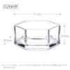 Toyo Sasaki Glass Amuse-bouche Dessert Cups, Flower Ornament Tray, Large, Set of 6, Trinket Container, Plate, TS44047