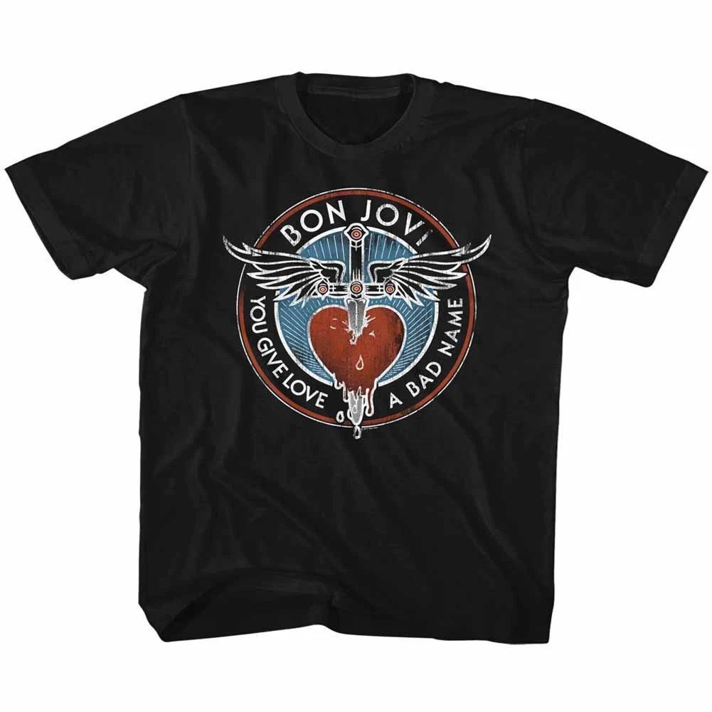 Kids Bon Jovi Badname Music Shirt 140