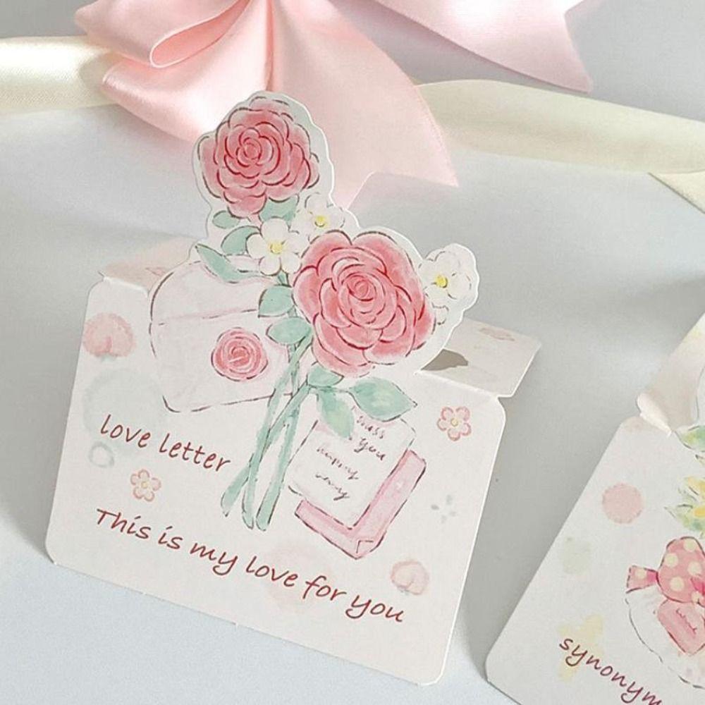 Decoration Cards Floral Invitation Card Rose Thank You Card  Teacher's Day