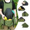 Garden Apron Outdoor Picking Large Pocket Apron Gardening Quick Release Harvest Apron Backpack Tool Gardeners Apron Picking Bag