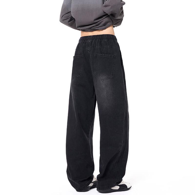 JEEP SPIRIT Men's American Retro Loose Straight-Leg Jeans