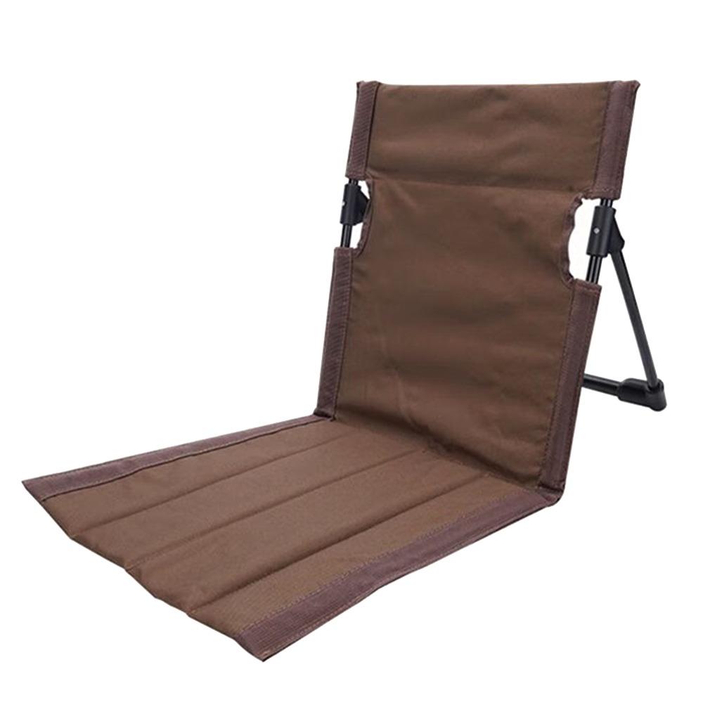 Backrest Cushion Foldable Camping Chair Lightweight Oxford Cloth Lazy Chair Back Support Outdoor Relaxing Chair