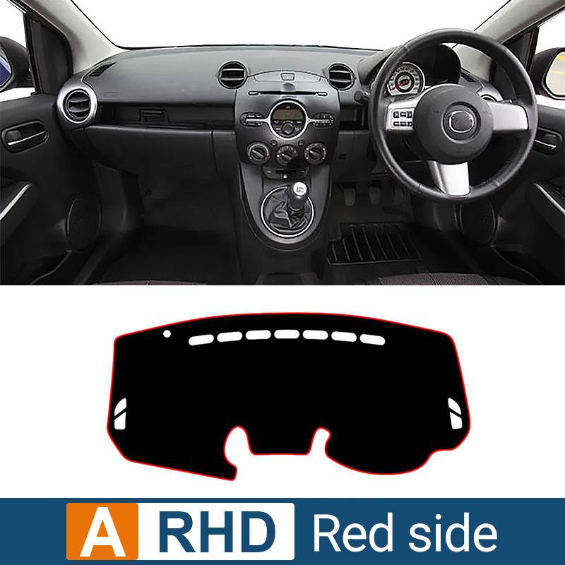 For Mazda 2 DE Demio 2007 2008 2009 2010 2011 2012 2013 2014 Car Dashboard Cover Sun Shade Non-slip Mat Interior Accessories
