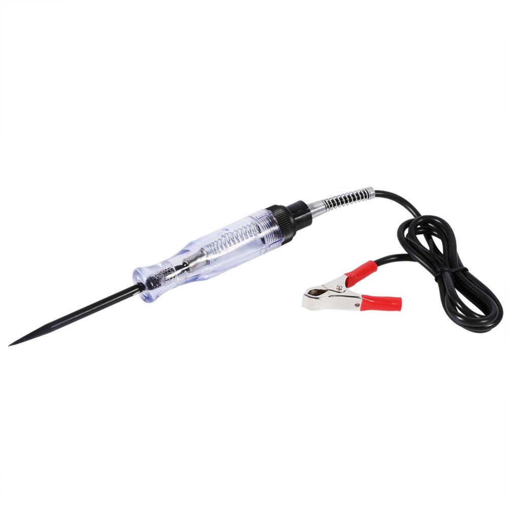 High Quality Auto 6V 12V 24V DC Car Truck Voltage Circuit Tester Car Test VoltMet Long Probe Pen Light Bulb Automobile Maint