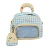 Plaid Ita Mochila Original Preppy Style Transparent Mochilas Large Capacity Backpack Versatile School Bag Letter Bags for Woman