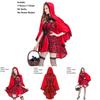 Women Girls Gothic Little Red Riding Hood Cape Fancy Dress Halloween Costume For Adults And Teens