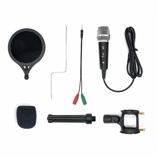 Condenser Microphone, Karaoke/Smartphone Microphone, Tabletop Microphone, Podcast Microphone, Omnidirectional Mini Microphone, PC Microphone, Handheld