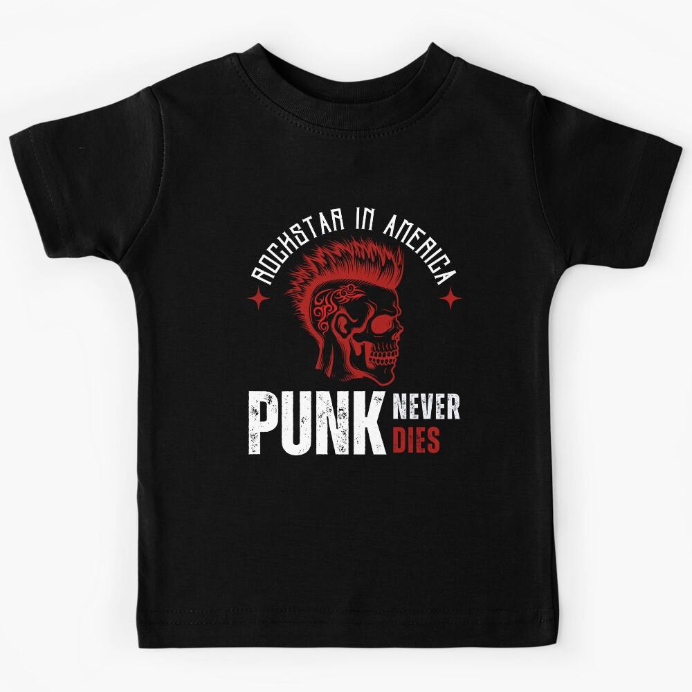 Rock and Punk Never Die Kids T-Shirt 110