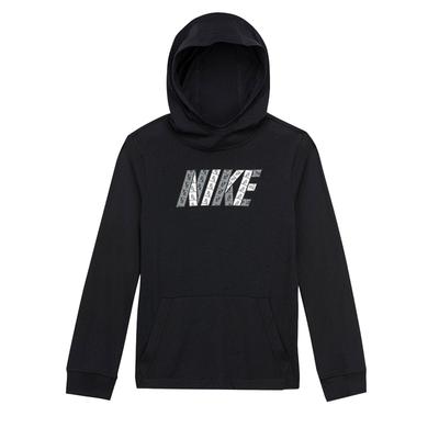 Hoodie Comfortable Versatile Pullover Long Sleeve Kids Tops Black CU9163-010
