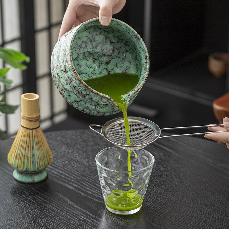 7pcs Ceramic Tea Whisk Set Blender Matcha Brush Gradient Matcha Bowl Tea Set Holder Tea Bowls TeaS Cups gifts