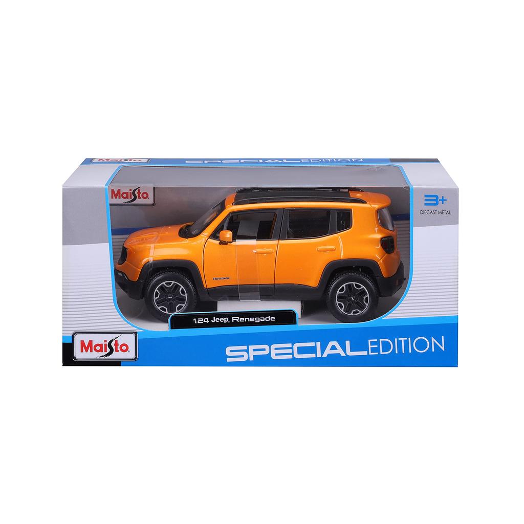 Maisto Jeep Renegade Orange Diecast Miniature Finished Model 31282 1/24 / Car,