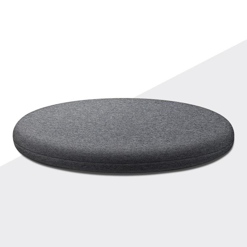 

Memory Foam Round Chair Pad Anti-Slip Soft Round Chair Seat Cushion Cotton Round Cushion Mit Removable Cover Seat Pad 40x40cm темно серый