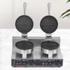 Heart-Shaped Double-Headed Commercial Waffle Maker with Electric Griddle