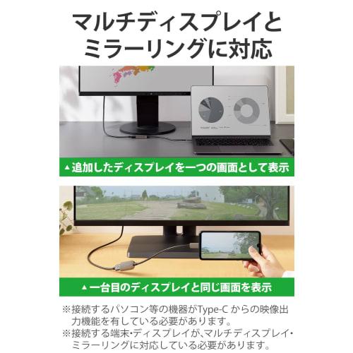 Elecom Konverzní adaptér USB-C na HDMI 4K60Hz (Konverzní adaptér USB C na HDMI) 0.15m Stříbrný [Ověřená kompatibilita se sérií iPhone 16] ECAD-CHDMIQ