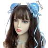 Bowknot Hair Bun Cover Side Clip Halloween Costume Hairpin Theme Party Headpiece