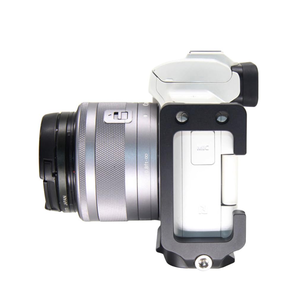 Kinokoo Metal L-Shaped Quick Release Plate Bracket for Canon EOS Kiss M/EOS Kiss M2/EOS M50/EOS M50 Mark 2 with 1/4" Screws