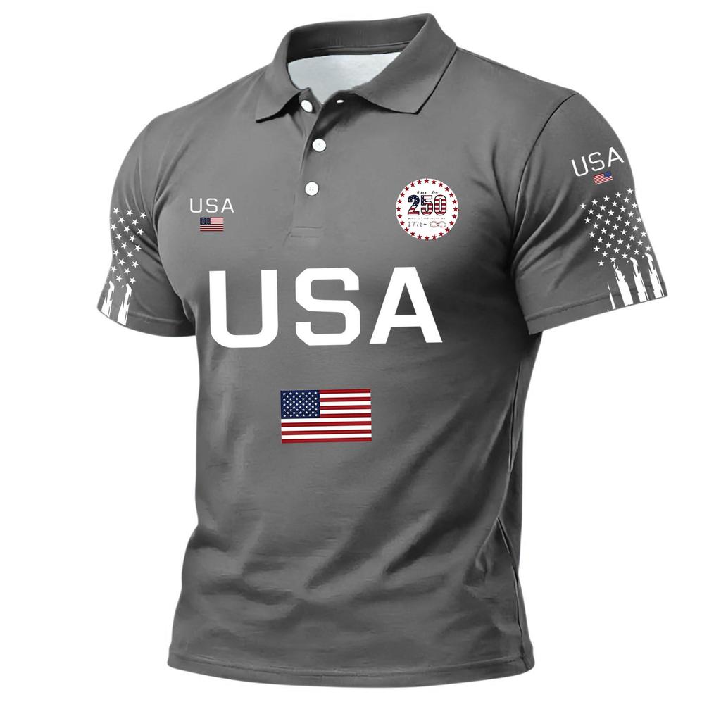 Men's Casual Round Neck Short Sleeve T-Shirt