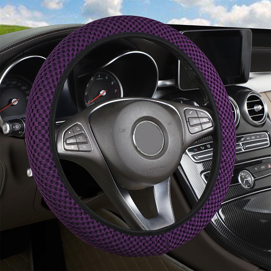 Bil Rattdeksel Sklisikkert Slitesterkt Stoff Mykt Styring Universal Hjulhylser Auto Interiør Biltilbehør