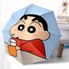 Crayon Shin-chan, Juice Automatic Folding Umbrella with Sturdy Iron Frame, Portable Compact Travel Umbrella All-Season Use Parties 0807068