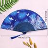 Pretty Classical Hand Held Fan Fashion Folding Fan Retro Dance Performance Fans Shooting Props Girls Women Fan Home Decoration