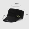 Men's Outdoor Sports Camouflage Flat Top Hat Spring Autumn Embroidered Sun Hat