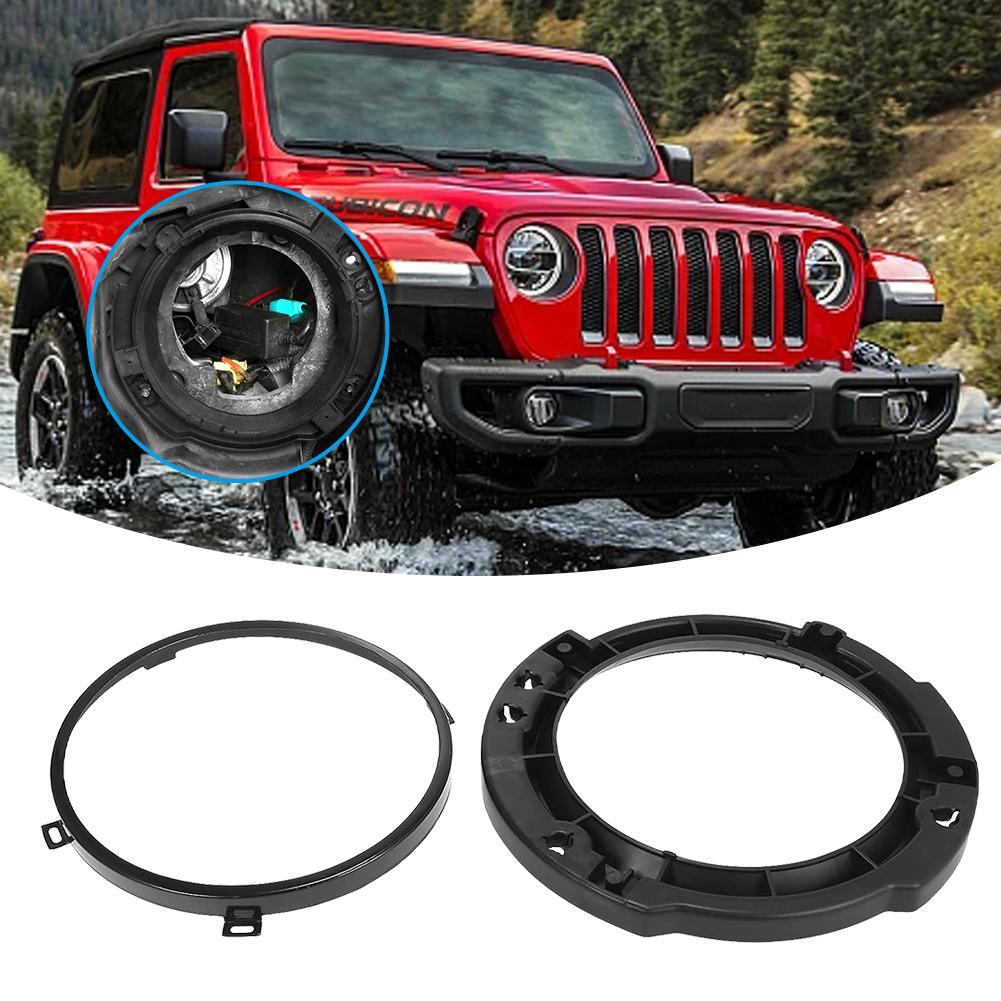 Montážní držáky světlometů ForJeep Wrangler JK 2007-2017 7palcový kulatý kroužek Montážní držáky světlometů Montážní přídržná sada