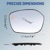 For 22-25 Honda Civic Left Driver Heated Mirror Glass w/ Blind Spot 76253T20A21
