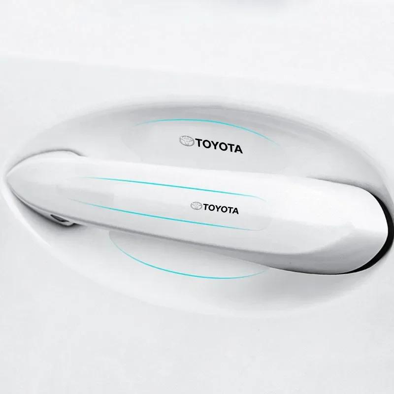 Průhledná samolepka do misky kliky dveří auta Ochranné lišty proti kolizi Pro Toyota Camry Corolla Yaris Chr Auris Avensis T25