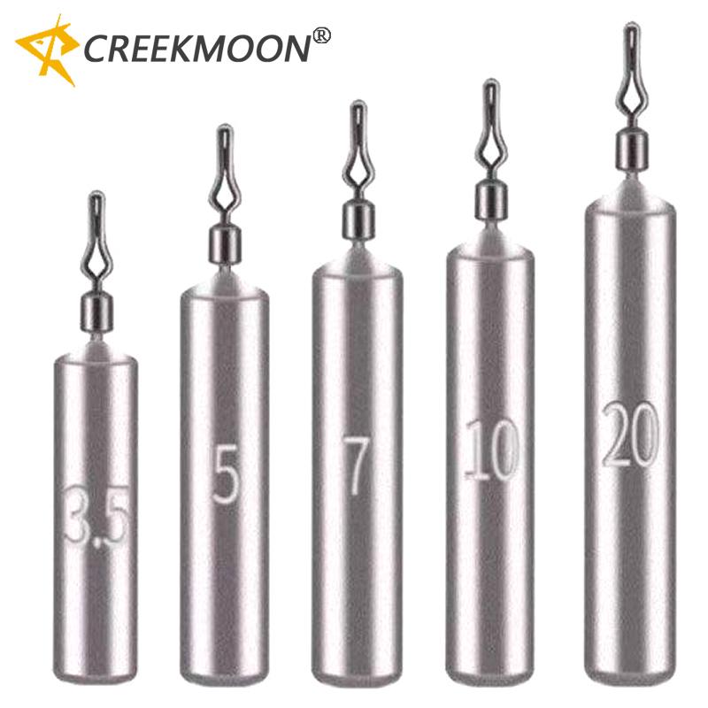

50pcs Lead Drop Shot Sinkers Weights 5-20g Cylindrical Shape with rotate Ring Tackle Accessories for Bass Fishing Rig wholesale 260319 50pcs-3.5g