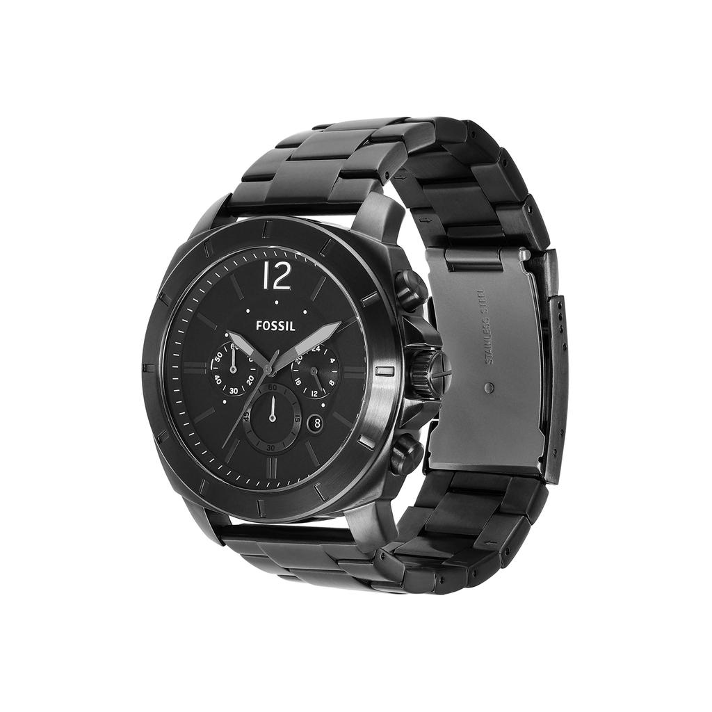 PRIVATEER Black Stainless Steel Chronograph Watch