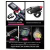 3 In 1 Bike Speedometer Usb Rechargeable Bike Light With Horns Speedometer, 4000mah Large Battery Night Riding Cycling Equipment