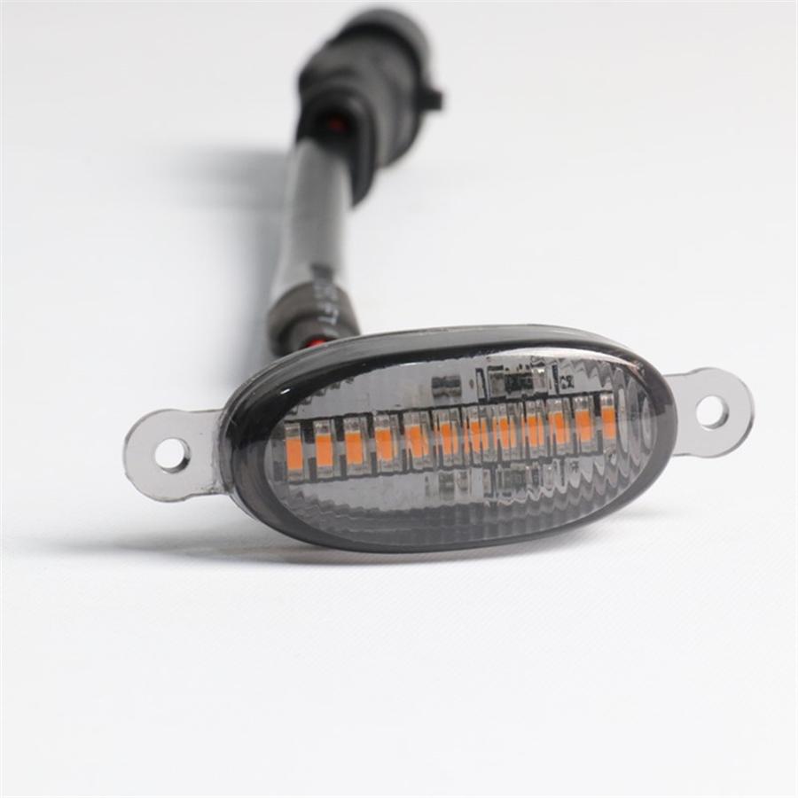 5PCS Smoked Lens Amber 12LED Front Grille Running Lights For Ford F150 F250 F350