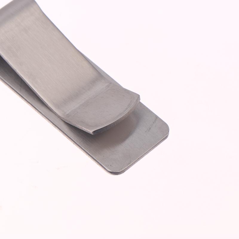 Acero Inoxidable Delgado Bolsillo Diseño Hombre Billetera con Clip para Billetes Efectivo Identificación Tarjeta de Crédito Negocios Soporte para Dólares Latón Pinza para Billetes