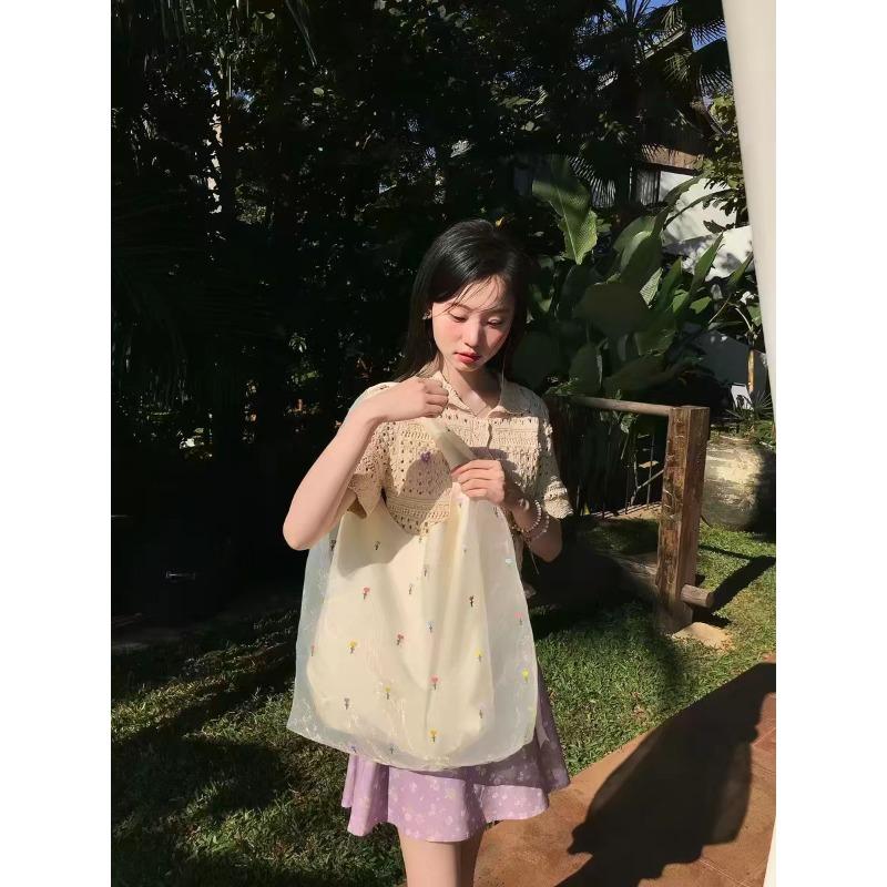 

Cheese Summer [Colorful Yarn Sense] Fully Open Semi-transparent Eugen Yarn Bag Single-piece Strap Universal Women s Bag Women s Bag