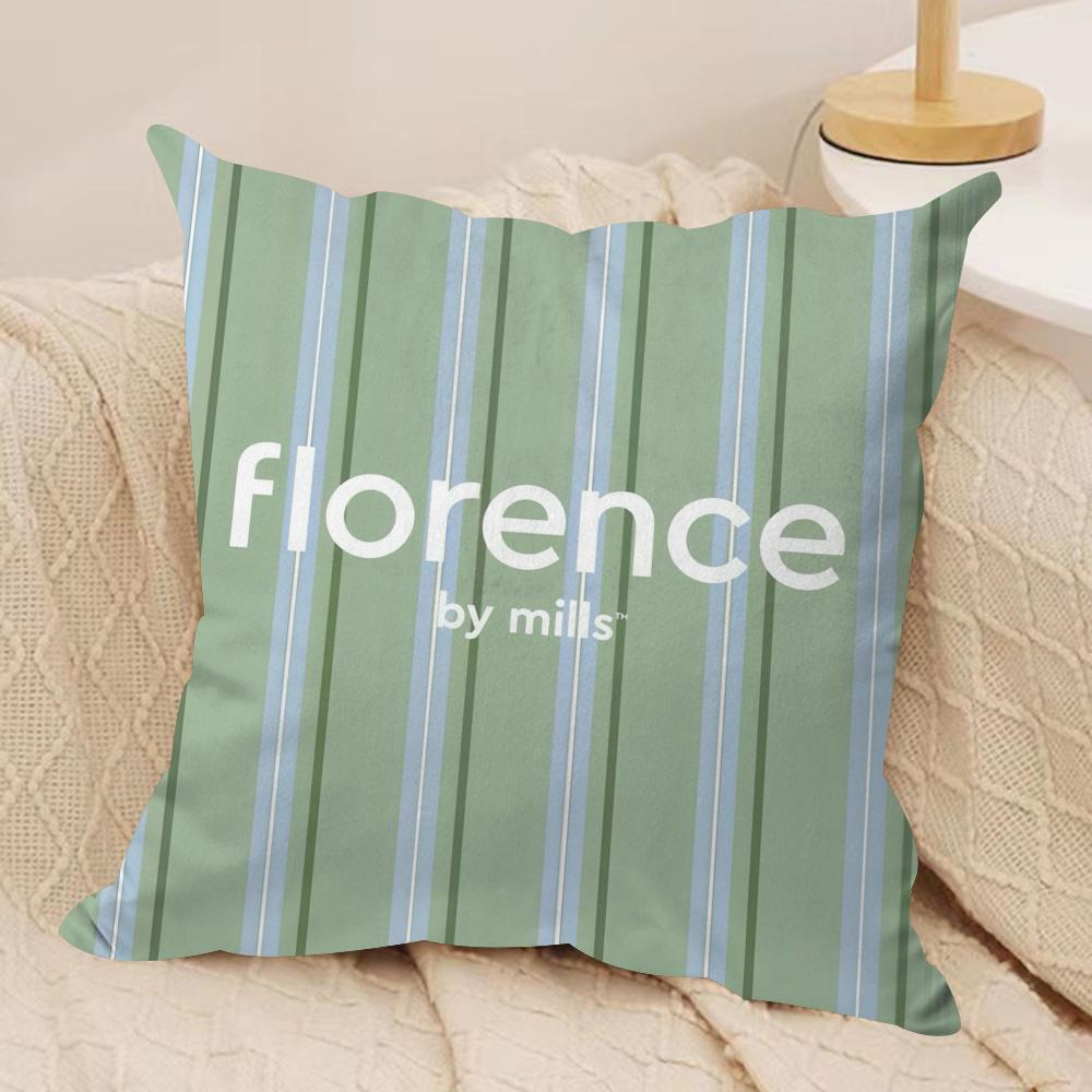 

Fashion FFlorence By mMills Cushion Cover Short plush Doublesided Print Square Throw Pillow Covers Sofa Home Cushion Decor 30x30cm