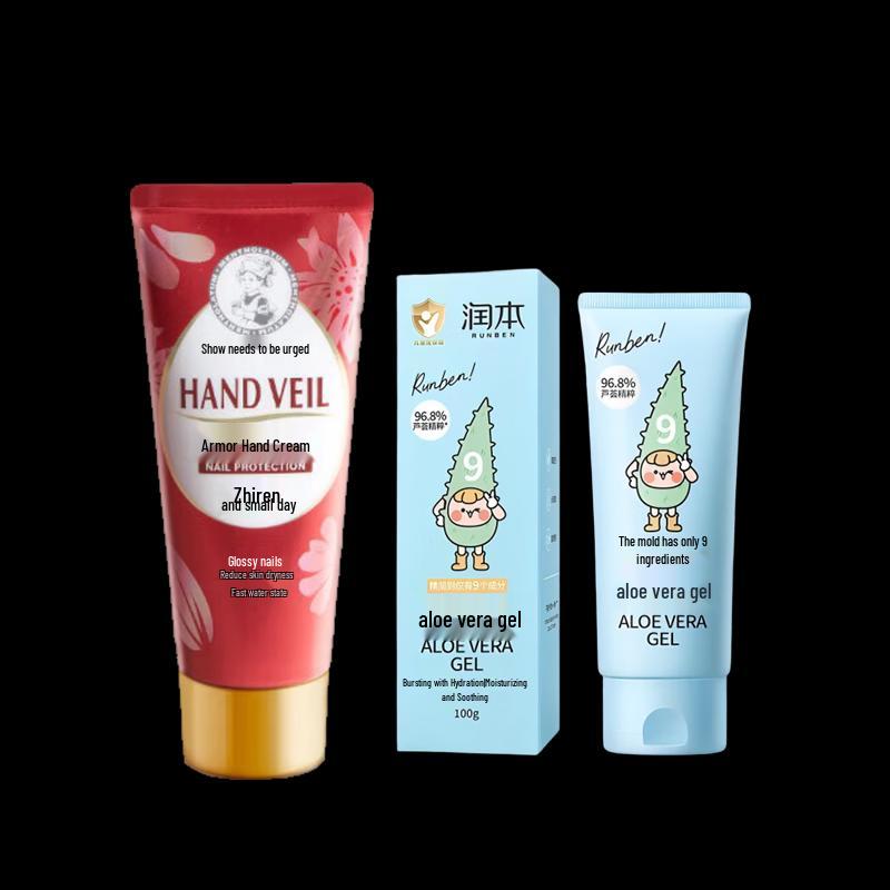 

Набор: Крем для рук и ногтей Mentholatum с гелем алоэ вера Runben