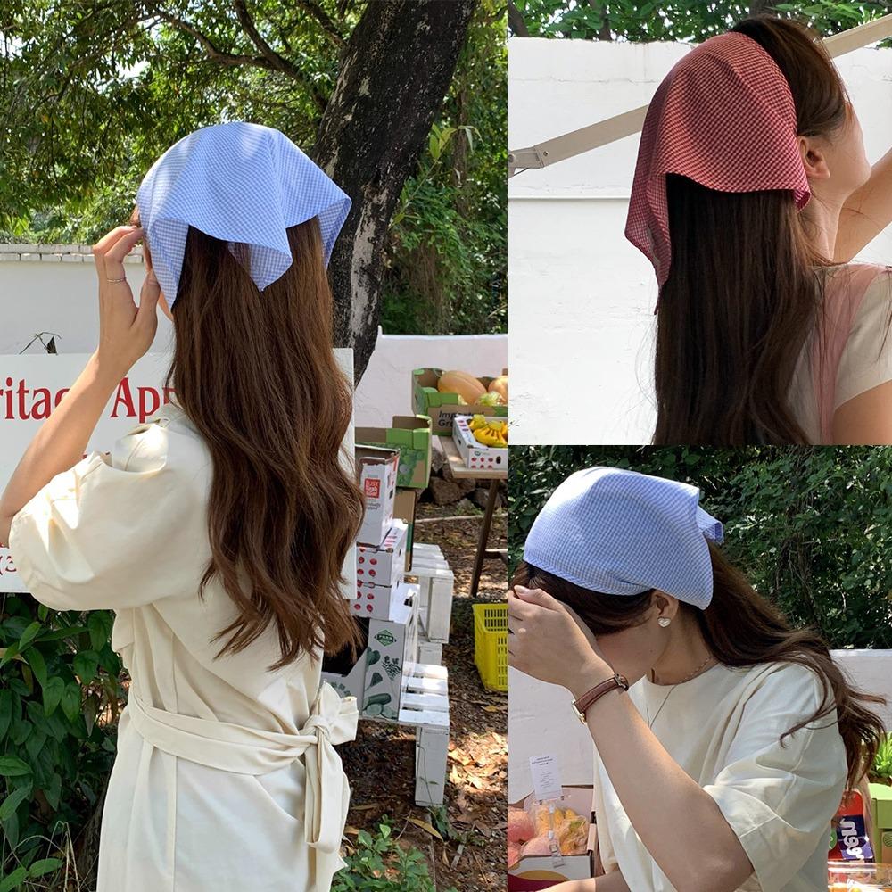 

Решетчатый треугольный ободок для волос в стиле ретро, ​​портативный ремешок для волос для женщин