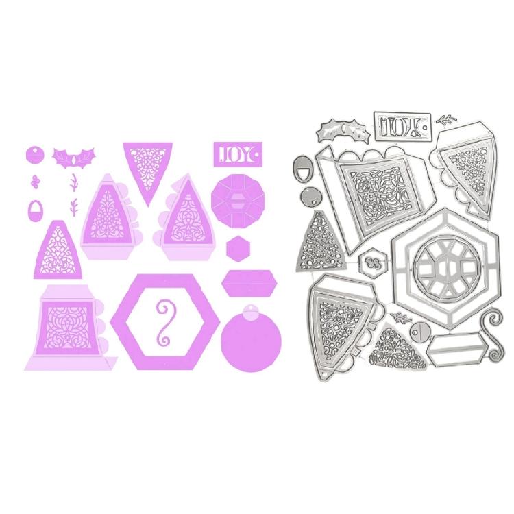Christmas Pendant Metal Die Cuts Template Molds Christmas Bells Cutting Dies for Scrapbooking Cards Making Decorations