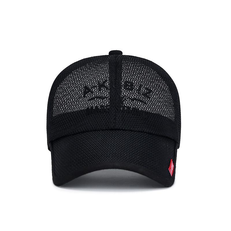Unisex Summer Mesh Sun Hat: Breathable, Adjustable, Soft Top Baseball Cap for Youth