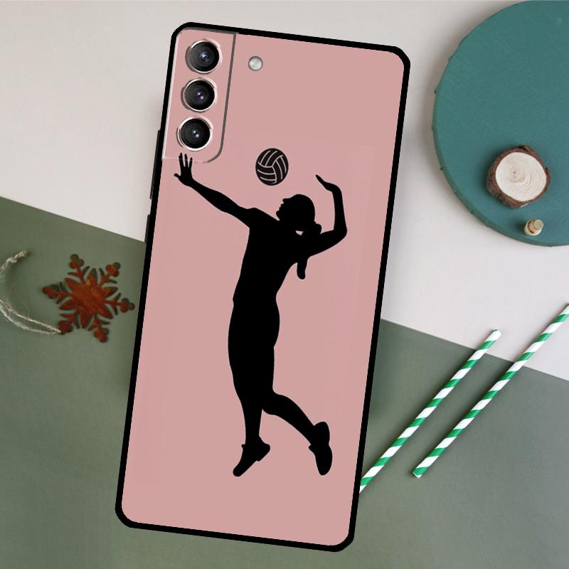 Play Volleyball Ball Phone Case For Samsung Galaxy S25 S20 S21 S22 S23 S24 S26 Ultra S10 Plus S25 FE Back Cover